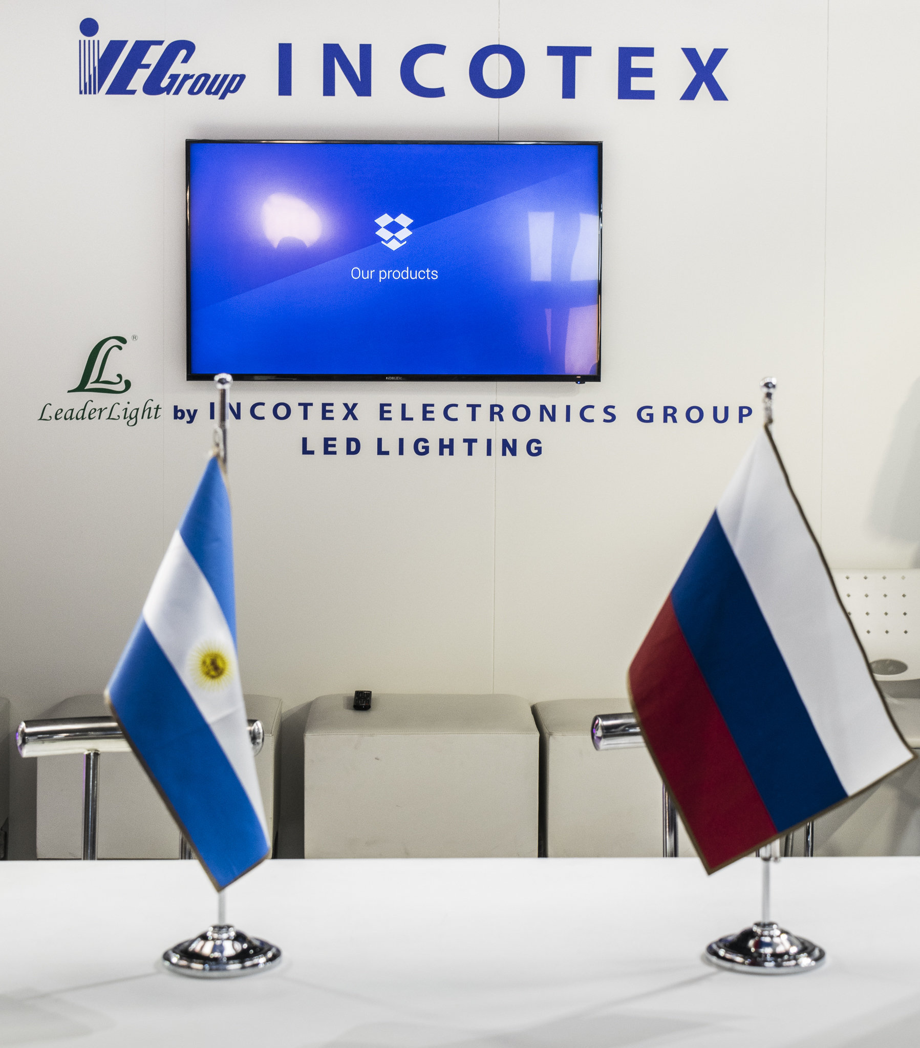 Российская компания Incotex Electronics Group, лидер в области освещения, представила свою продукцию на стенде на выставке «BIEL Light + Building Buenos Aires»