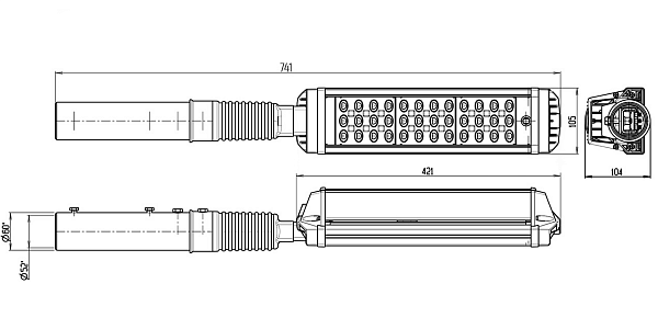 Road LED Luminaire 80W (MAG3)