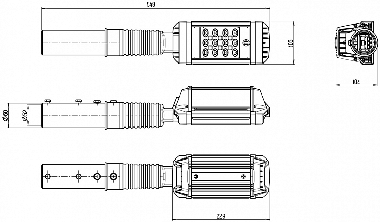 Road LED Luminaire 40W (MAG3)
