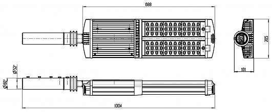 Road LED Luminaire 215W (MAG4)