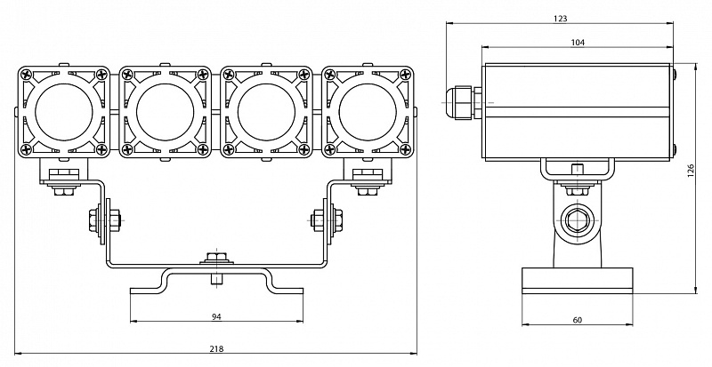 LED floodlights 32W (DS-LFL-30-4x3)