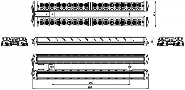 Industrial LED Luminaire 510W Suspended (INDUSTRY.3)